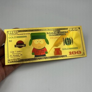 Billetes Conmemorativos de Oro de 24K del Anime Americano South Park, 7 Billetes con Lámina de Oro, Ideales para Colección - Product Image 3