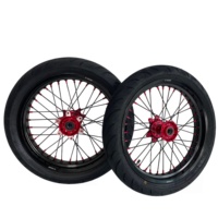 Ensemble de roues Supermoto pour moto électrique Surron Ultra Bee, pneus route avant 110/70-17 et arrière 140/60-17