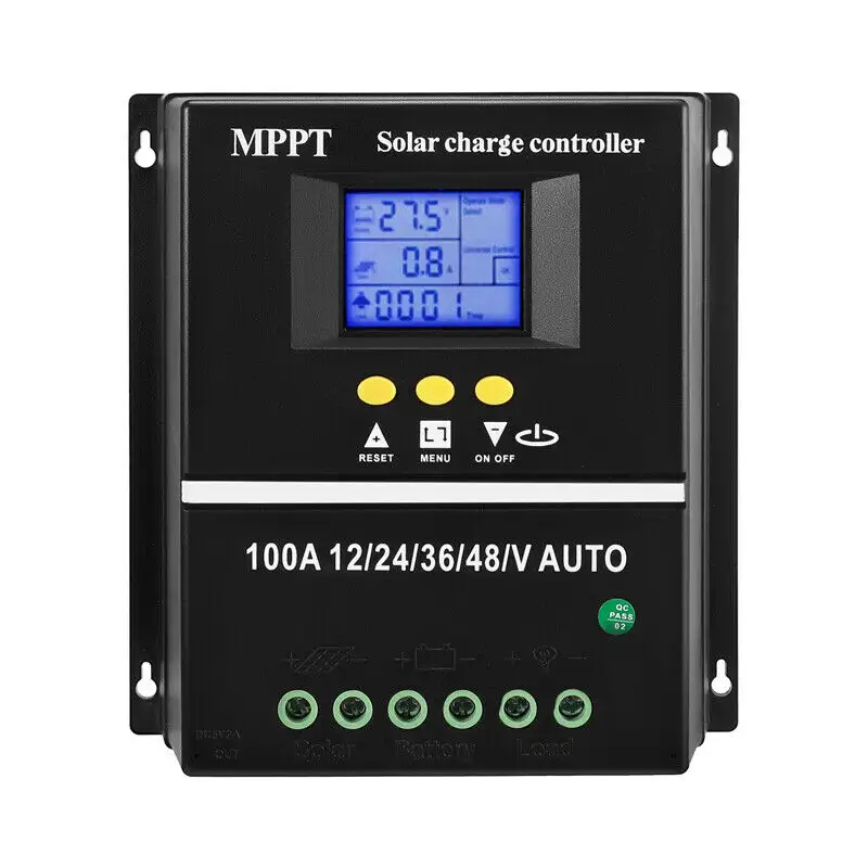MPPT PWM 12V 24V 48Vソーラー充電コントローラー60A80A100Aハイブリッド充電器ソーラーシステム用ソーラーコントローラー