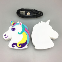 Cute Unicorn 4-Port USB 2.0 Hub Hadiah Unik yang Dipersonalisasi Docking Station Ekspander Transfer Data untuk Drive USB Pembaca Kartu