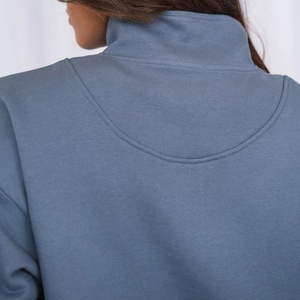 Unisex Half Zip <strong>Jumper</strong> <strong>Women's</strong> Casual Zip <strong>Polo</strong> Top Workout Zip up Hoodie - Product Image 5