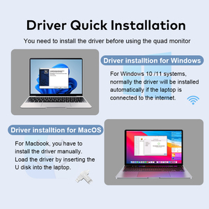 Moniteur portable quad H15 15,6 pouces 1080P IPS, support réglable en hauteur (12-26 cm) à 11 positions, pour ordinateur portable uniquement - Vente flash - Product Image 5