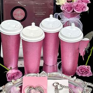 Disposable Custom logo 16oz 22oz pp <b>Plastic</b> <b>Cup</b> Milk Tea Cold <b>Drink</b> Coffee in Mold Labeling <b>Plastic</b> <b>Cup</b> with Lids - Product Image 2