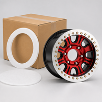 Nouvelles jantes de voiture 17x9.0 en alliage d'aluminium forgé, design concave, jantes profondes, PCD 114.3mm, jantes tout-terrain brillantes avec beadlock