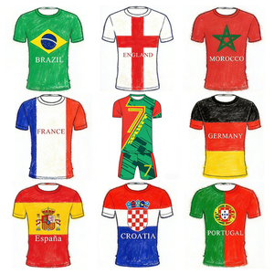 Maillot de football pour adultes <span class=keywords><strong>Coupe</strong></span> du monde de football 2026, manches courtes, respirant, séchage rapide, 100% polyester, kits de football personnalisés - Product Image 1
