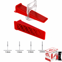Cales et entretoises de 1,0 mm, 1,5 mm, 2,0 mm, 3,0 mm pour système de nivellement de carreaux