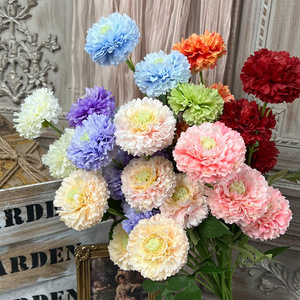 Bouquet de fleurs artificielles en soie, couleurs mélangées, décorations de mariage, décoration de la maison, moulage par injection, respectueux de l'environnement - Product Image 1