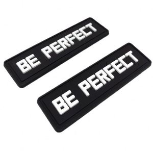 Custom Rubber Patch <b>Name</b> PVC 3d Logo Patch Embossed Sewn PVC <b>Labels</b> for Clothing - Product Image 2