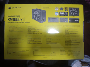 Alimentation PC de bureau COR-SAIR RM1000x entièrement modulaire, faible bruit, ATX 3.1, PCIe 5.1, efficacité Gold, connecteurs natifs, noire, en stock - Product Image 6