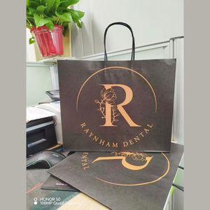 Bolsa de Papel Kraft con Asas para Compras, Regalos y Alimentos, Personalizada con Diseño Impreso - Product Image 1