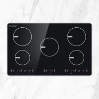 Cuisinière à gaz In-Smart WM-05, 6 brûleurs, commande tactile, design fin, 2200W, 220V, garantie 1 an, meilleur prix, export, fabrication sur mesure