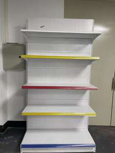Chine fabricant simple face blanc gris dépanneur gondole présentoir De exposition salon - Product Image 4