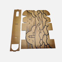 Emballage rectangulaire en carton ondulé 100% recyclable, conçu sur mesure pour le vin, la bière, le whisky, les boissons énergisantes, pliable, matériaux recyclés