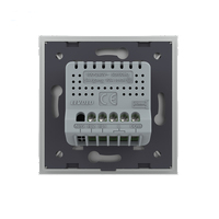 Interrupteur mural tactile LED Livolo électrique 1 voie 2 directions, interrupteur intermédiaire en verre cristal de luxe, norme européenne