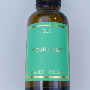Custom Bottle Labels For Cosmetic <b>Packaging</b> <b>Printed</b> With Your Logo Green Gold Border <b>Design</b> - Product Image 3