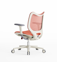 Chaise ergonomique pivotante en tissu à hauteur réglable avec accoudoirs ajustables et roulettes pour bureau, hôpital, maison, étude, dessin technique, bar, enfants