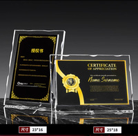 Trophée personnalisé en métal et cristal, Cérémonie annuelle de remise des prix, Médaille de concours, Commande en petite série de plaques de récompense en résine