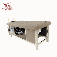 Fauteuil de lavage de cheveux de salon avec bac à shampoing, lit de pédicure électrique relevable, lit de spa japonais pour la tête avec moxibustion