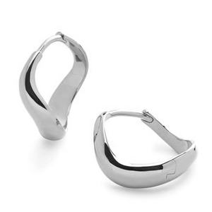 2025 nouvelle haute qualité délicate vente chaude 925 argent Sterling 18k or Boho minimaliste tourbillon gros petit cerceau boucles d'oreilles - Product Image 6