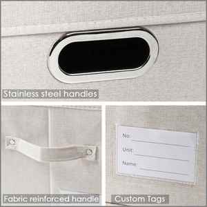 Contenedor de Almacenamiento Plegable Grande con Tapa, Caja de Almacenamiento de Tela Plegable, Organizador, Cesta, Cubo con Tapa para el Hogar - Product Image 6