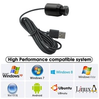Caméra Micro USB 1/4" CMOS 1.0MP à Vente Directe d'Usine, Résolution 1280*720, Objectif Bullet Industriel 18mm Sans Distorsion