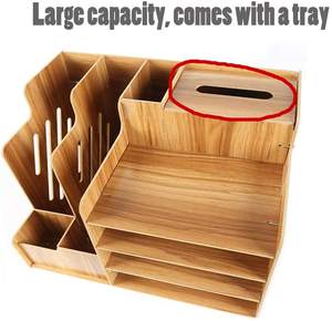 Combohome-caja de almacenamiento de escritorio para oficina y dormitorio, carpeta de suministros de oficina, estantería de información, papel grande - Product Image 4