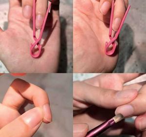 Clip para Prevenir el Deslizamiento de Uñas, Clip para Dar Forma a las Uñas, Clip de Posicionamiento para Peluquería, Herramienta Auxiliar para Remover y Aplicar Uñas - Product Image 5