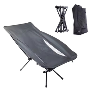 Aluminum Alloy Outdoor Folding <b>Chair</b> Oxford Fabric Lightweight Portable Camping Garden Recliner Casual Minimalist Design - Product Image 4