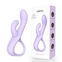 WINYI WK0060 Flexibler Vibrator für Frauen Wasserdichtes Flüssigsilikon G-Punkt Klitoris-Stimulator Duale Vibration Erwachsenen-Sexspielzeug