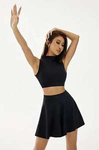 Schönheitsrücken hoher Dehnungsgrad schnell trocknend Sport Golfrock Fitness-Tennisrock Zwei-Teiler-Set - Product Image 4