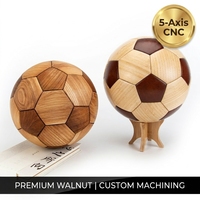 Formas de Madera de Nogal Negro Fabricadas con CNC, Tallado de Madera CNC de 5 Ejes de Alta Precisión, Material de Madera Duradero