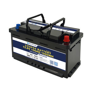 بطارية بيلي إنرجي ليثيوم فوسفات الحديد 12 فولت 150 أمبير ساعة مع توافق اتصالات قابلة لإعادة الشحن للسيارات الكهربائية والقوارب البحرية - Product Image 3