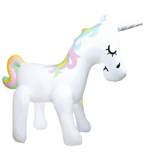 <b>Inflatable</b> Water Spraying Unicorn 220x160x80cm PVC Outdoor Play Toy for Kids Garden Fun - Product Image 5