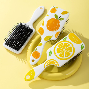 Pettine per capelli da ragazza con stampa frutta di alta qualità, personalizzabile con logo, e pettine imbottito alto e soffice per <span class=keywords><strong>acconciature</strong></span> all'ingrosso - Product Image 6