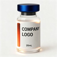 Etiqueta Holográfica Impermeable para Viales de Inyección de Vinilo, para Envases de Vidrio de 2 ml y 3 ml, Pegatinas Autoadhesivas Personalizadas