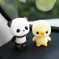 Figura Coleccionable de Pato 3D, Juguete de Animal de Plástico, Figura de PVC de Dibujos Animados Personalizada con Acabado Flocado