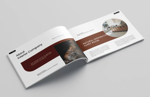 Film imprimé offset à couverture souple à liaison parfaite personnalisé professionnel laminé papier couché B5/A4 <span class=keywords><strong>Brochure</strong></span> d'introduction de marque - Product Image 3