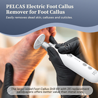 Lime à pieds électrique rechargeable professionnelle et kit de manucure sans fil pour éliminer les callosités des pieds et des ongles