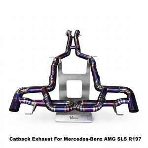 Vortex Racing Purple Titanium <b>Exhaust</b> System For Mercedes-Benz AMG SLS R197 2011-2025 Lightweight Part - Product Image 1