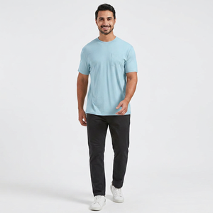 Camiseta Personalizada de Manga Corta con Cuello Redondo, Ajuste Regular, Transpirable, 100% Algodón, 230gsm 280gsm 300gsm 320gsm - Product Image 1