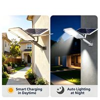 Nouvelle lampe solaire de jardin 200W, se charge au cours de la journée, s'allume automatiquement la nuit et fournit 16 heures d'éclairage continu