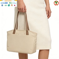 Sac fourre-tout en nylon personnalisé, résistant à l'eau, spacieux, pour ordinateur portable, avec pochette pour bagage, logo personnalisé, multi-usages, pour les voyages quotidiens