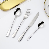 Ensemble de couverts classiques en acier inoxydable 304 avec logo personnalisé - Cadeau d'affaires de luxe en gros