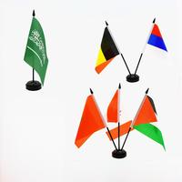 Drapeaux de table personnalisés avec logo imprimé Beckon, mini-bannières pour bureaux et présentoirs de comptoir