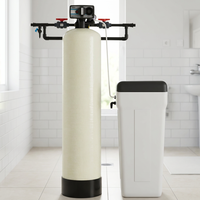 Addolcitore d'Acqua Commerciale Completamente Automatico a Scambio Ionico con Serbatoio in FRP, Serbatoio di Brina, Valvola Runxin, Anticalcare, Trattamento Acqua Certificato NSF