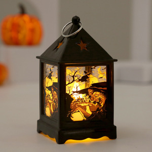 Luz LED de Halloween, Mini Linterna, Candelabro Retro, Decoración de Estrella, Luz Nocturna Electrónica, Adorno de Vela, Ambiente Festivo - Product Image 5