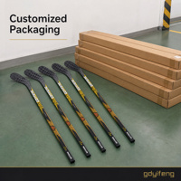 Bâton de hockey sur glace personnalisé en fibre de carbone, poids léger, pour équipe, personnalisation OEM