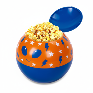 High Quality Plastic Cute Ball Design Christmas Decoration <strong>Popcorn</strong> Bucket Food Grade Candy Packing Cake Container - Product Image 3