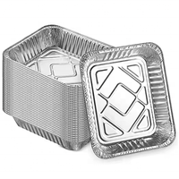 Prix bas 450ml 550ml 600ml 700ml Récipient alimentaire en feuille d'aluminium à emporter pour restauration rapide/plateau de cuisson en feuille d'aluminium