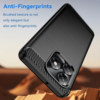 Coque arrière en TPU souple résistante aux chocs en fibre de carbone pour téléphone portable Huawei Honor X5C Plus/X5C 4G